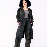 Trench LIVIA in jeans grigio