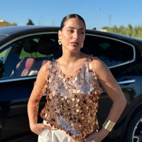 Top paillettes