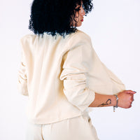 Blazer CHARLOTTE panna corto
