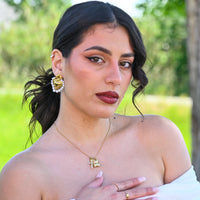 Orecchini SACRO CUORE con perle