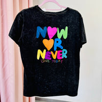 T-shirt LOVE grigio scuro