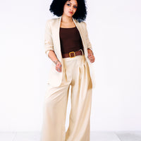 Blazer CHARLOTTE panna corto
