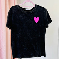 T-shirt LOVE grigio scuro