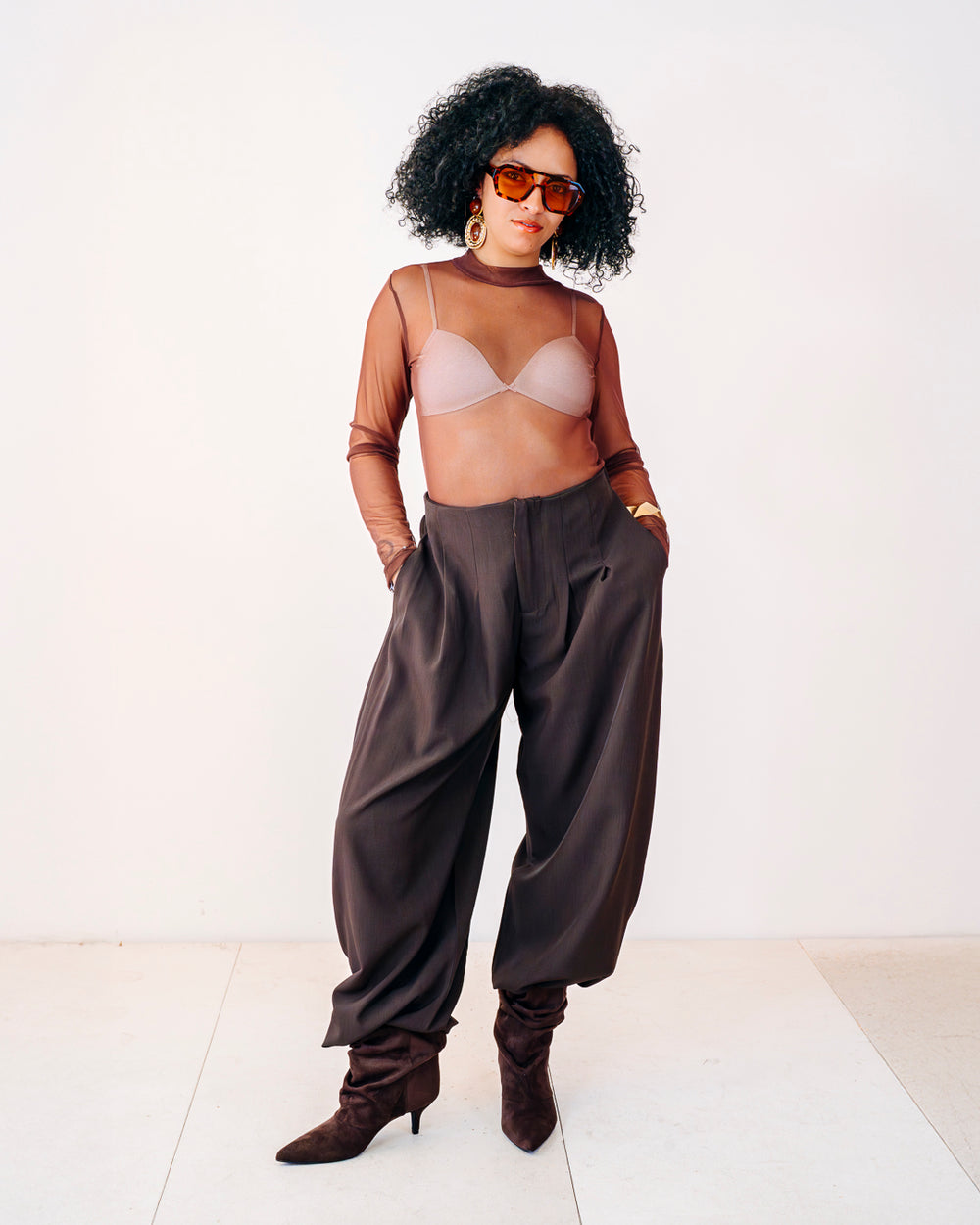 Pantalone CAMELIA cioccolato