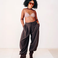 Pantalone CAMELIA cioccolato