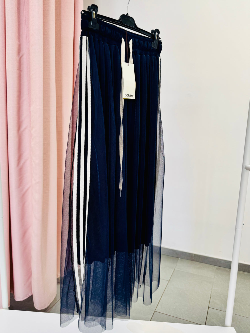 Gonna in tulle blu