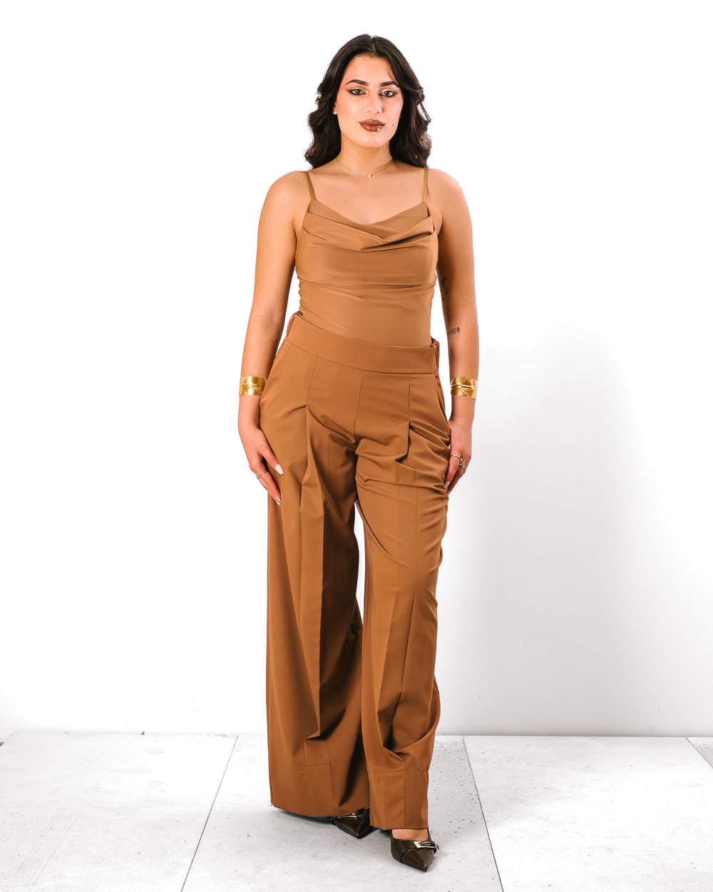 Pantalone ANNALISA by LUMINA cammello