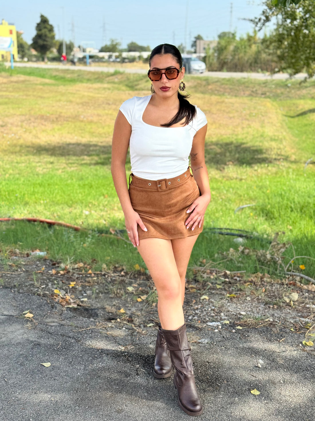 Top basic bianco