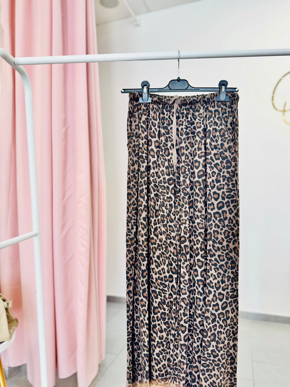 Pantalone ampio maculato