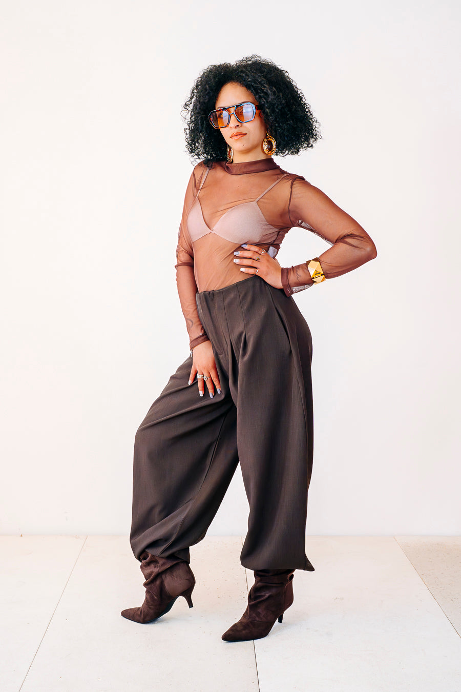 Pantalone CAMELIA cioccolato
