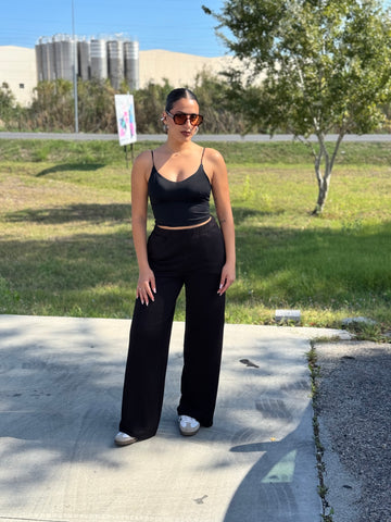 Pantalone tuta wide leg