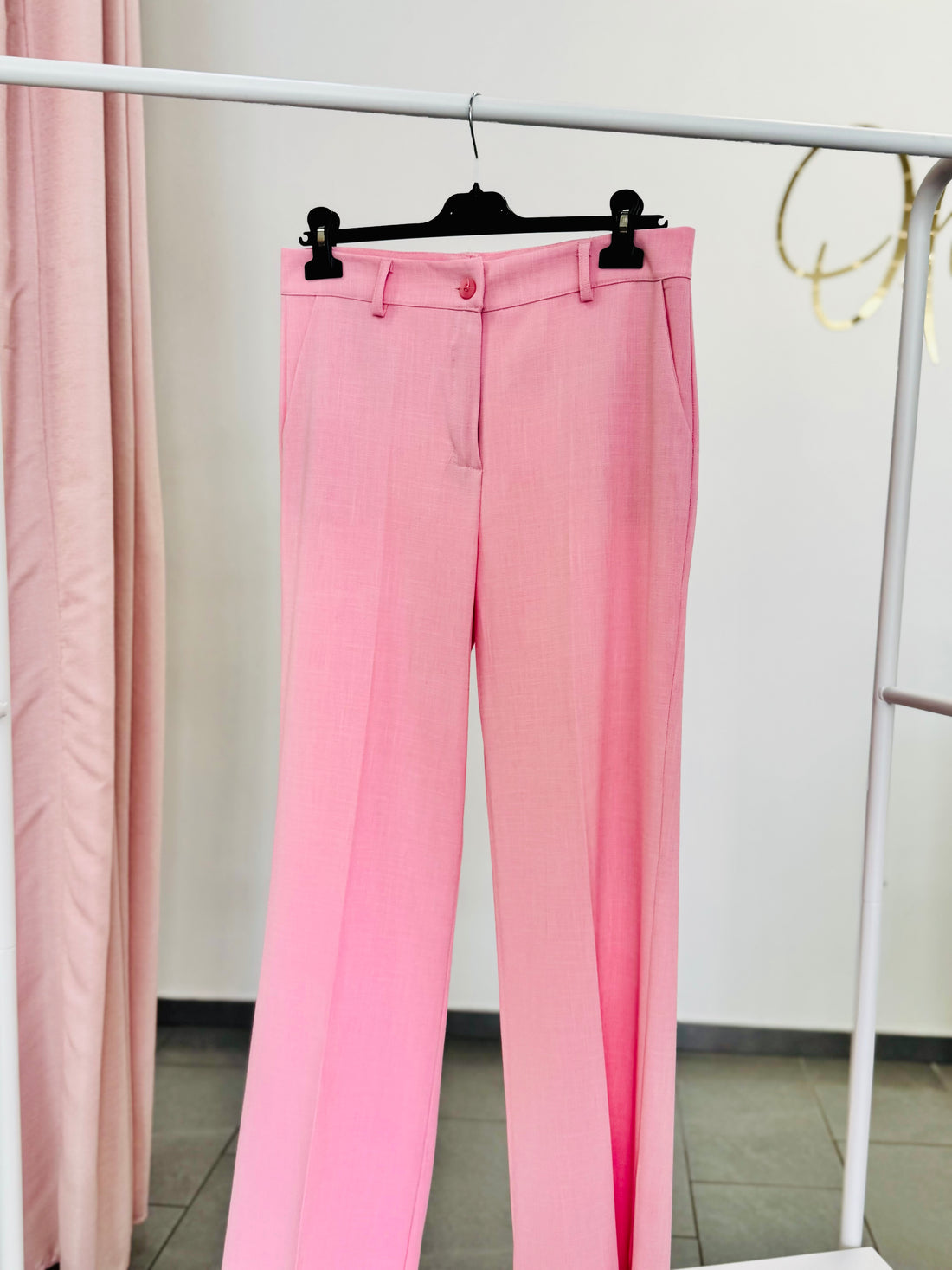 Pantalone palazzo rosa