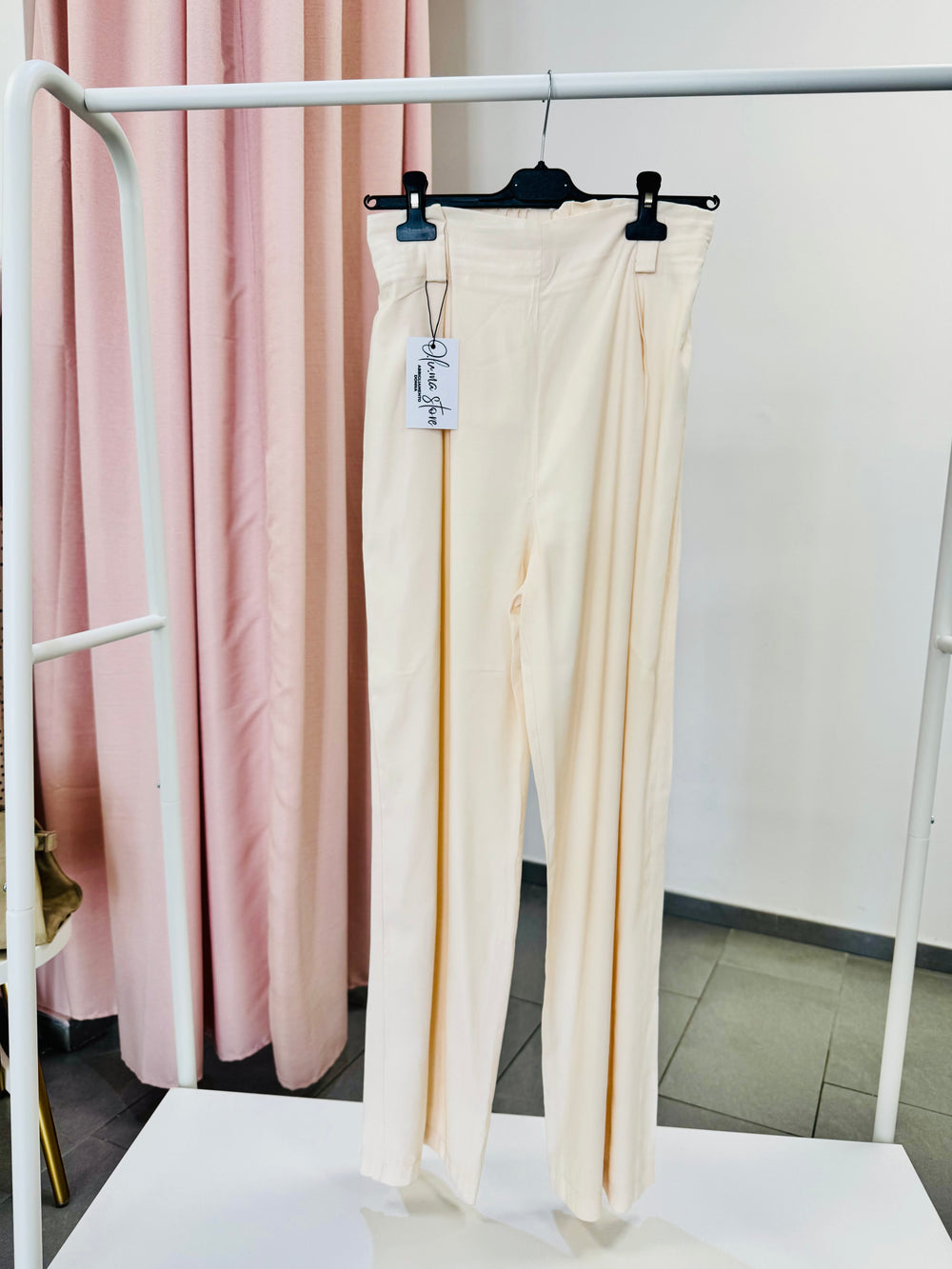 Pantalone panna palazzo
