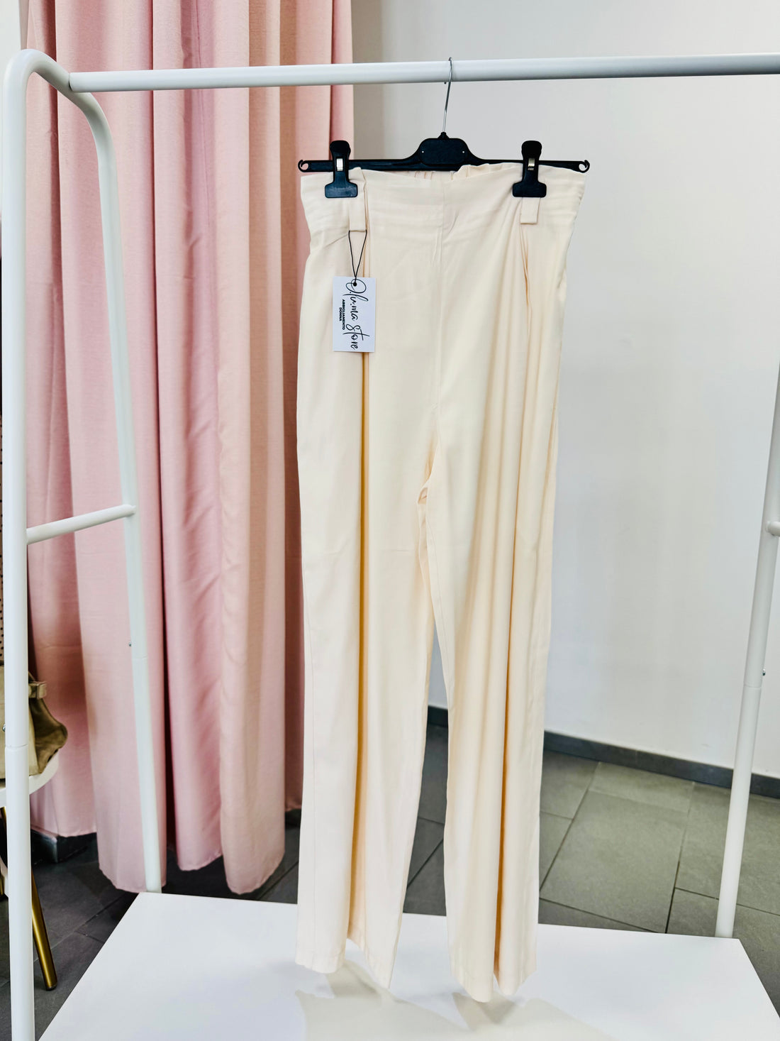 Pantalone panna palazzo