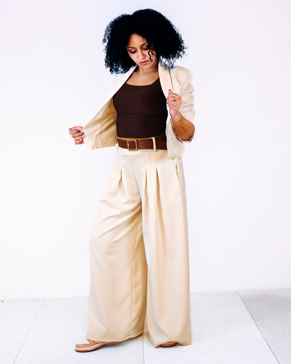 Pantalone CHARLOTTE panna