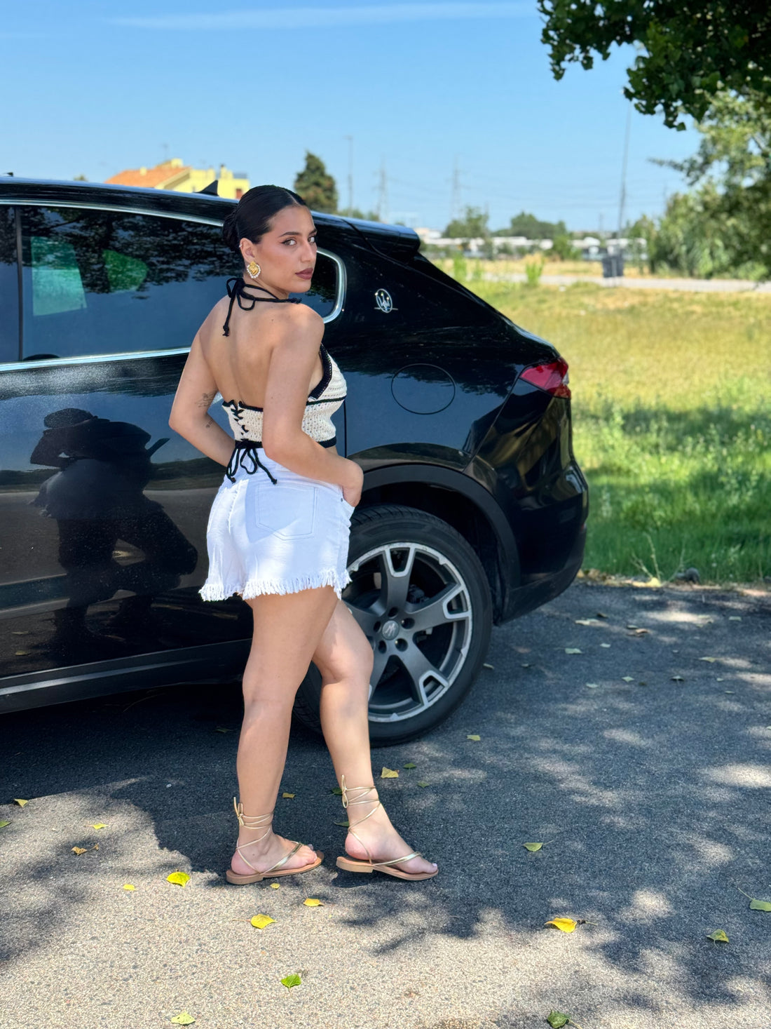 Short con strass