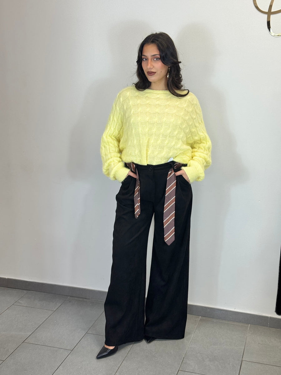 Pantalone scamosciato