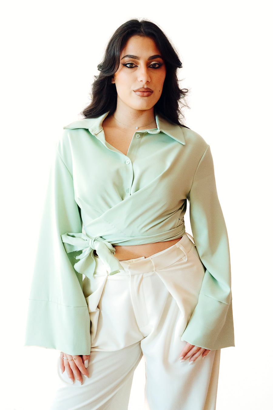 Camicia KIM verde acqua