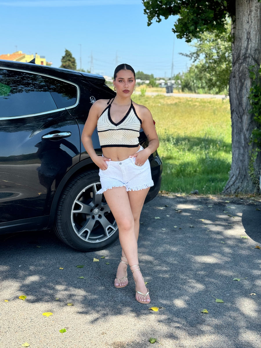 Short con strass