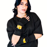 T-shirt MADELEINE nera