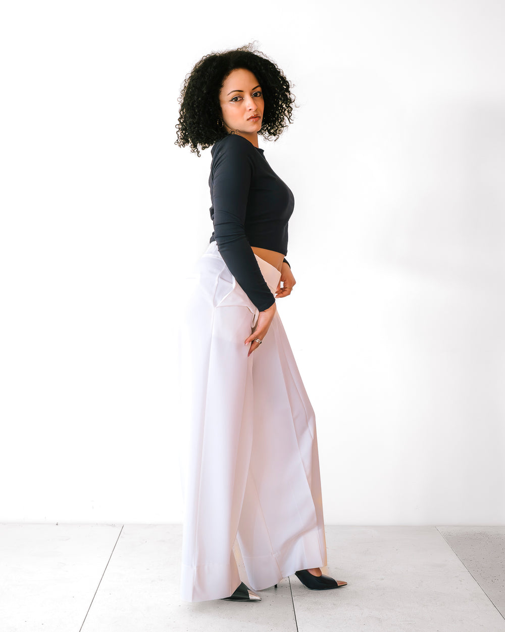 Pantalone ANNALISA by LUMINA panna