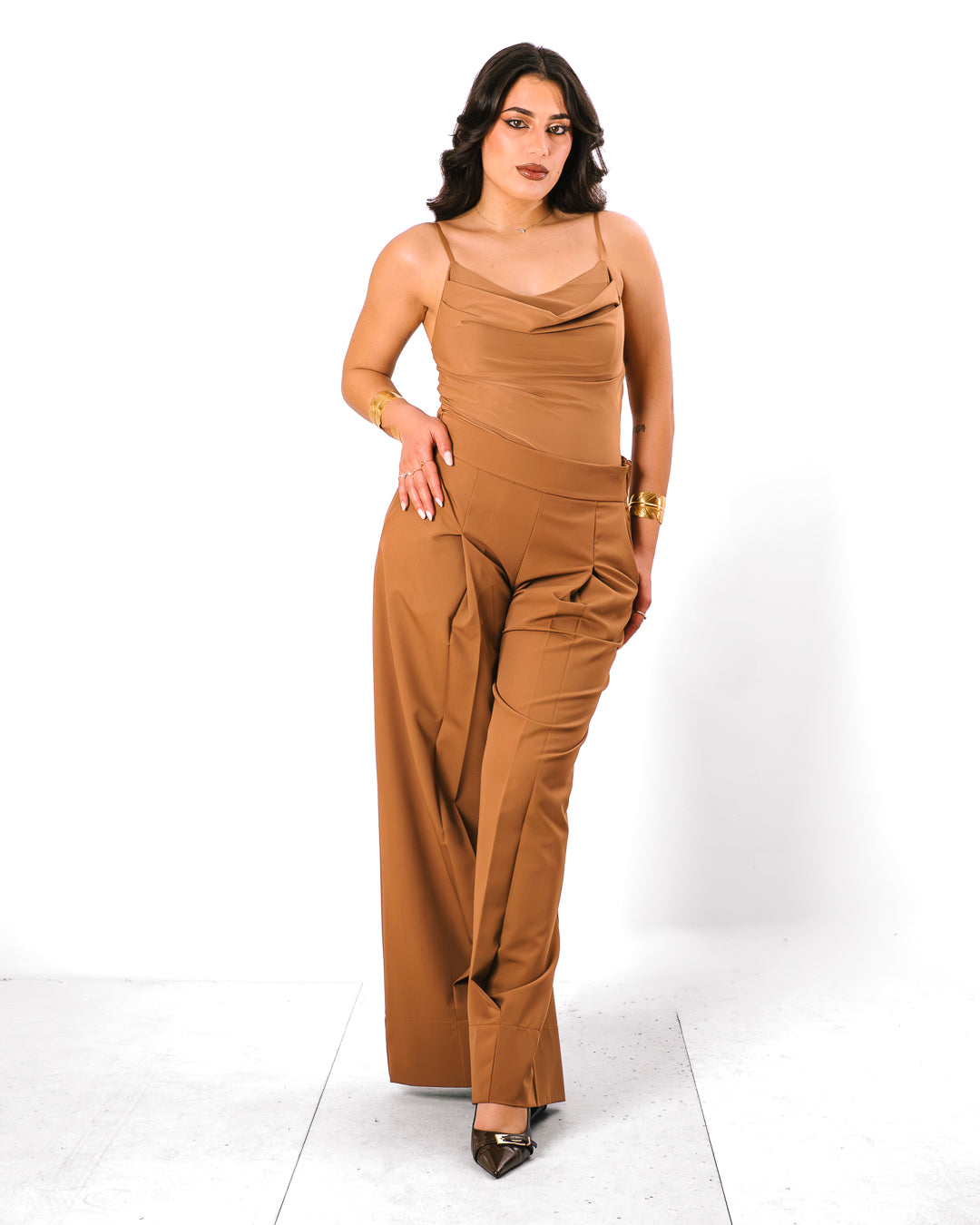 Pantalone ANNALISA by LUMINA cammello