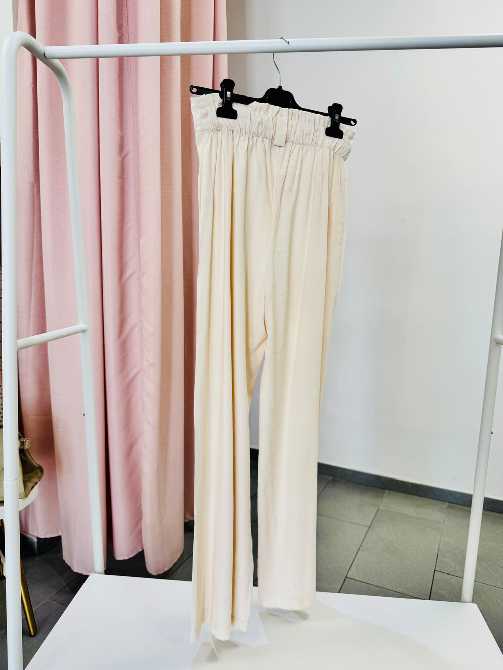 Pantalone panna palazzo