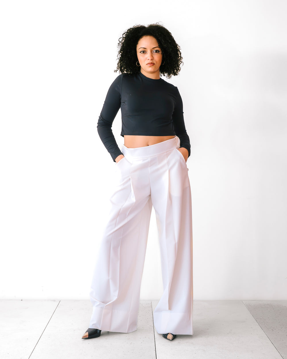 Pantalone ANNALISA by LUMINA panna