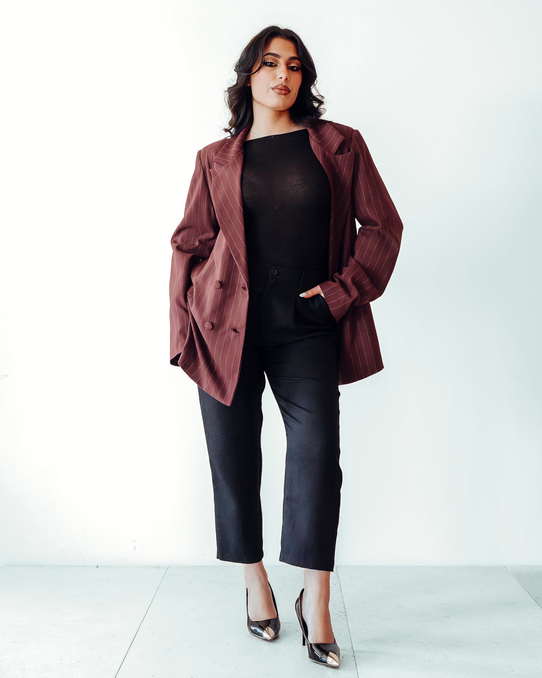 Blazer RHIANNA bordeaux