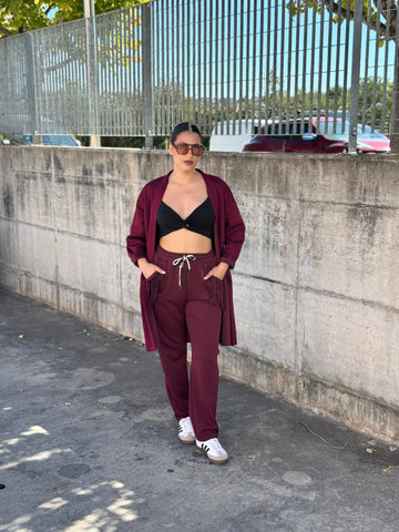 Pantalone con frange