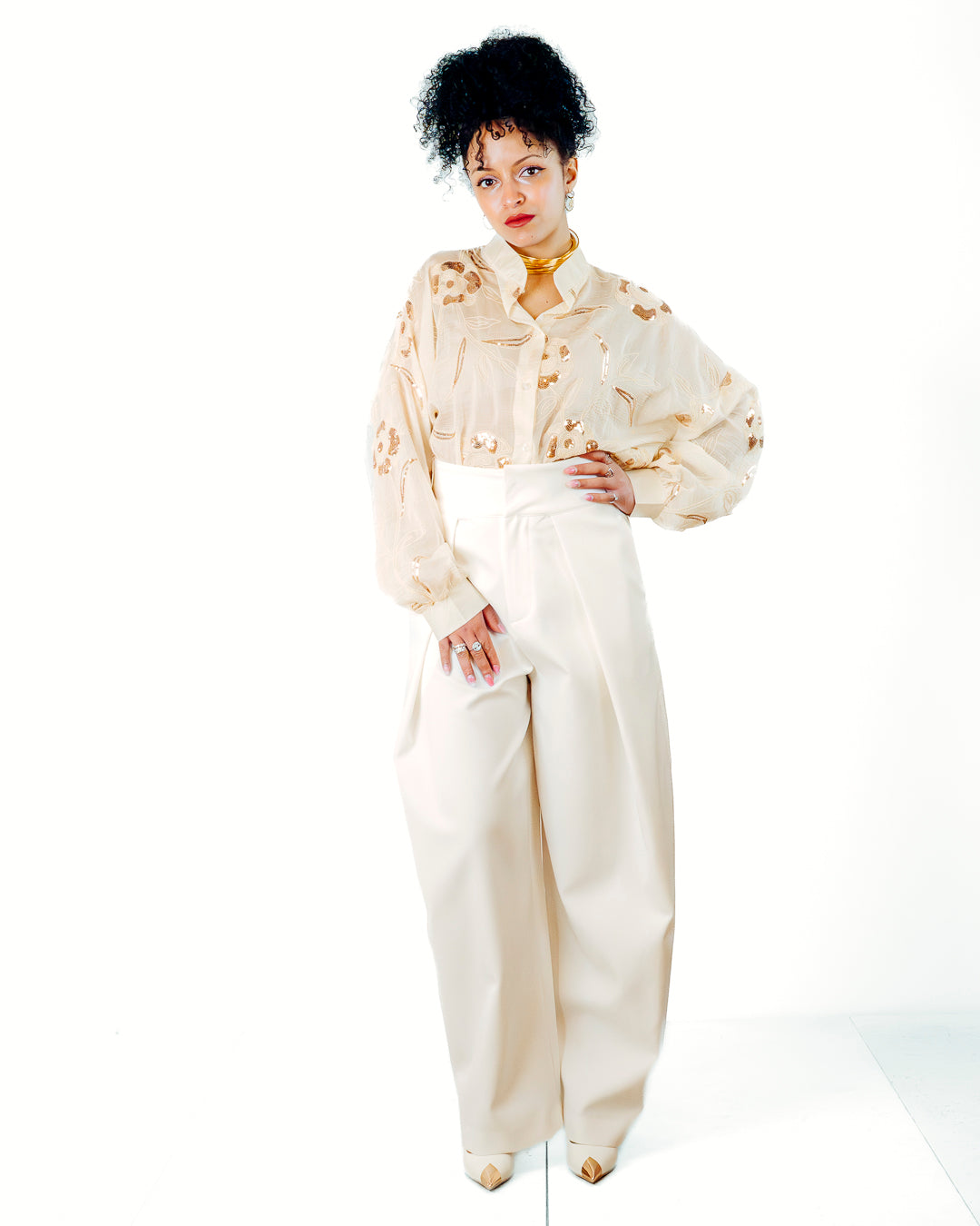 Pantalone BALOON by LUMINA bianco