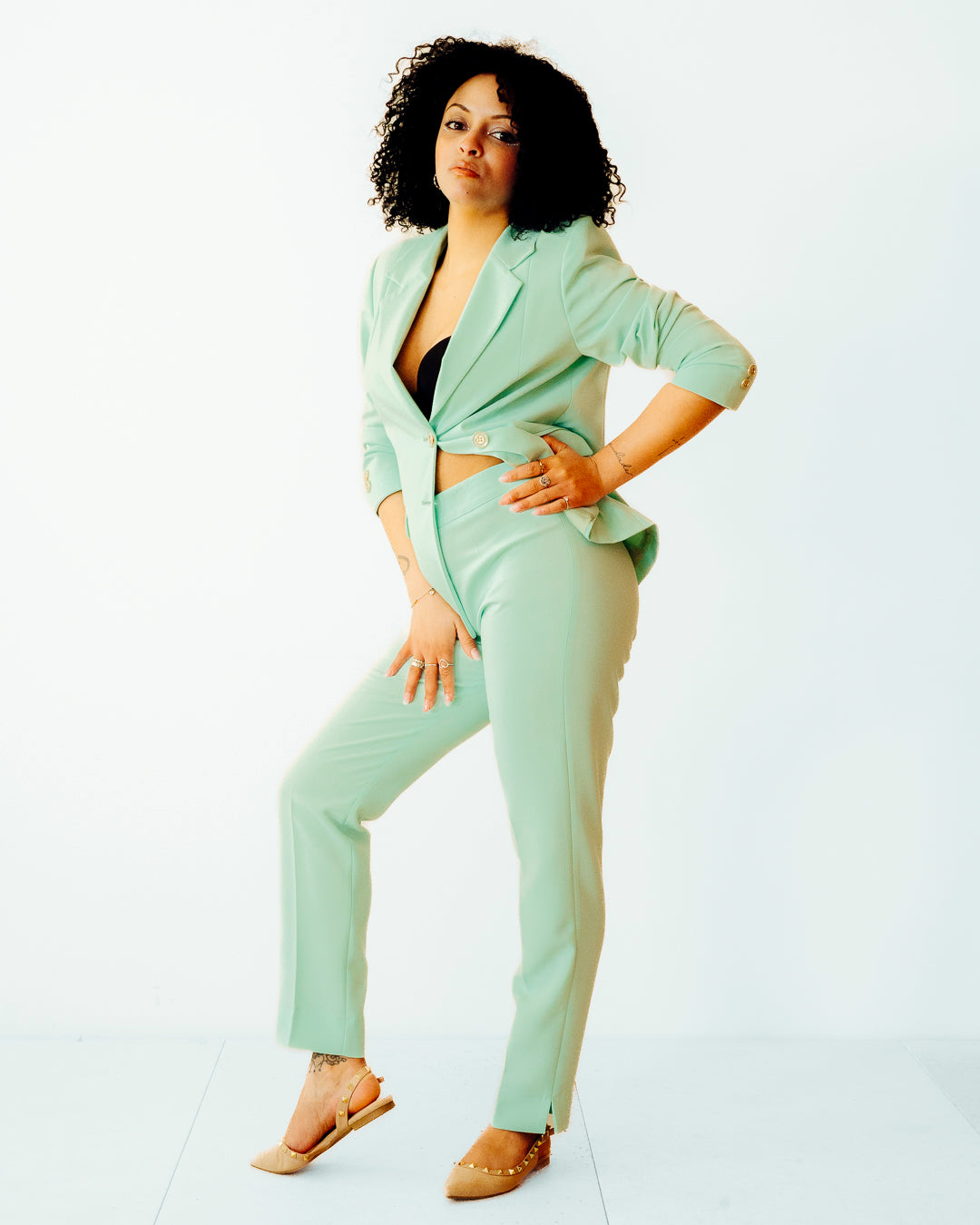 Tailleur JITKA verde acqua