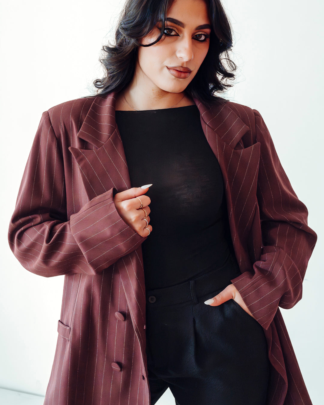 Blazer RHIANNA bordeaux