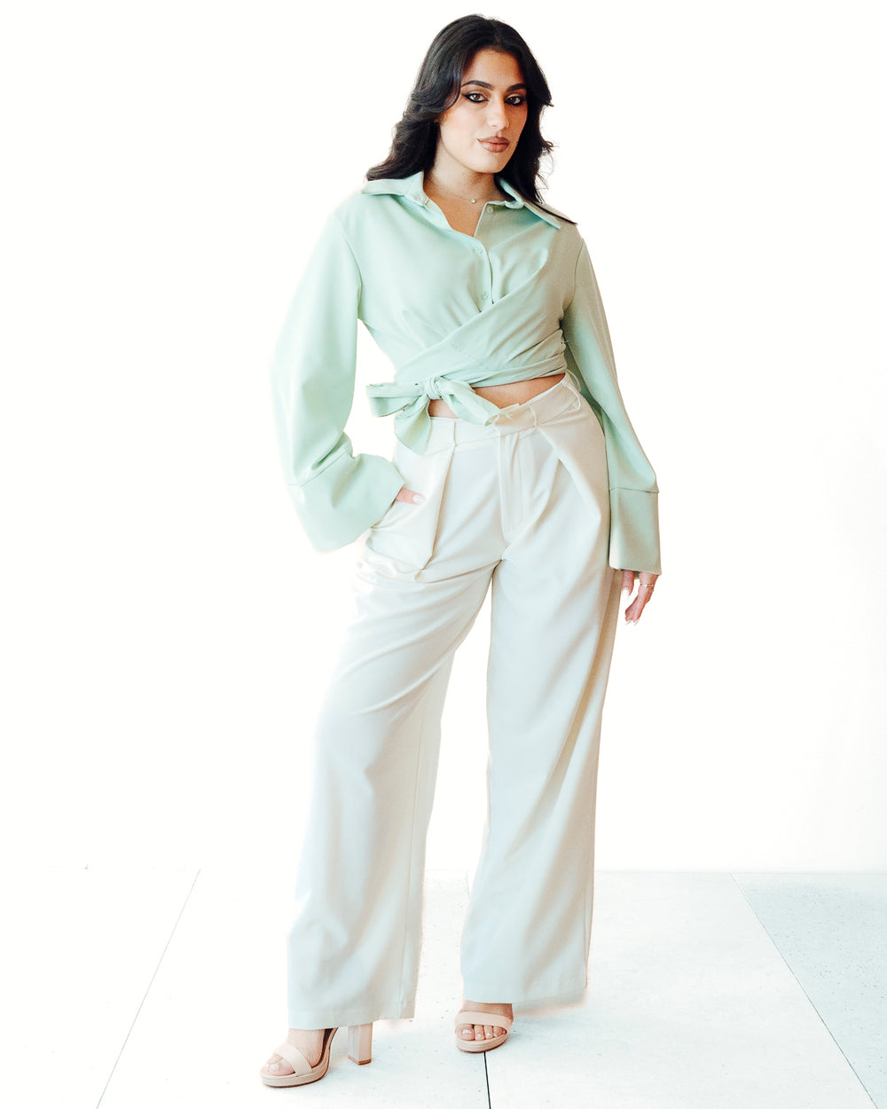 Camicia KIM verde acqua