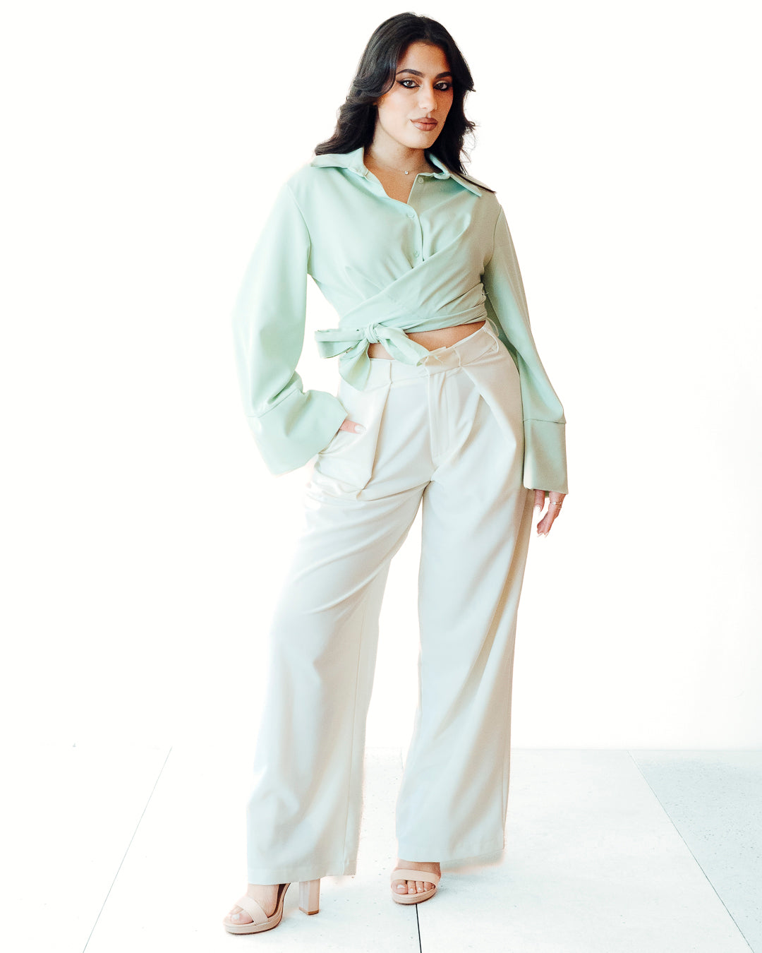Camicia KIM verde acqua