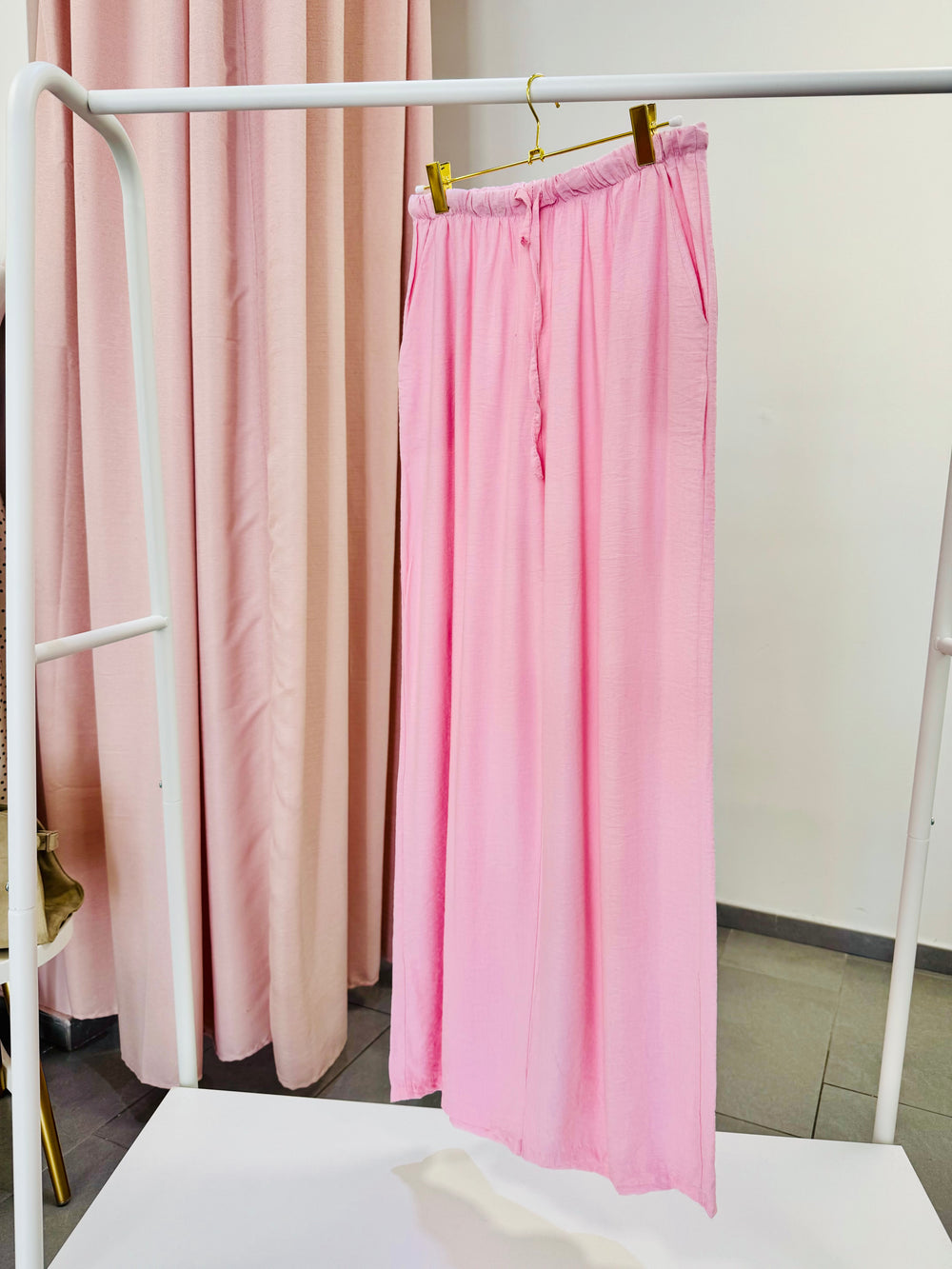 Pantalone rosa palazzo