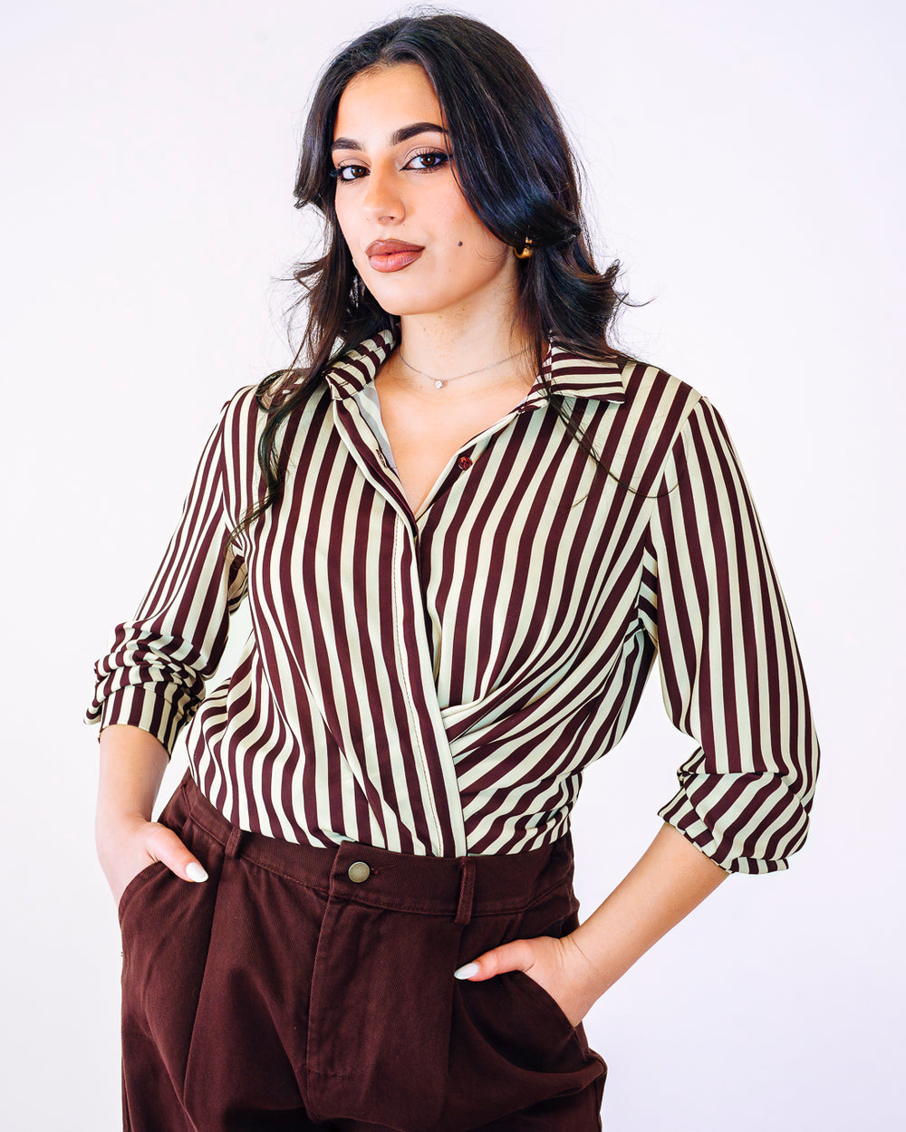 Camicia NAOMI bordeaux