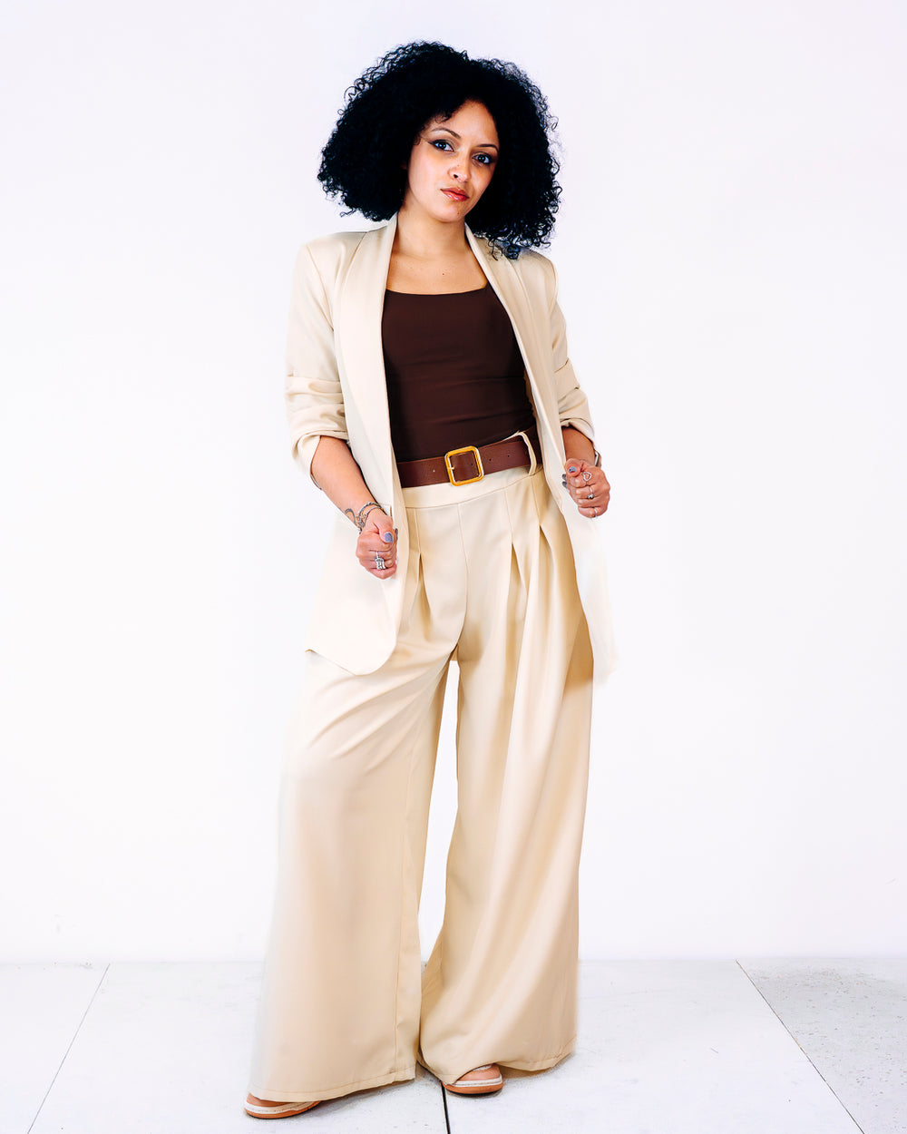 Pantalone CHARLOTTE panna