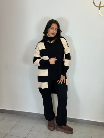 Cardigan righe