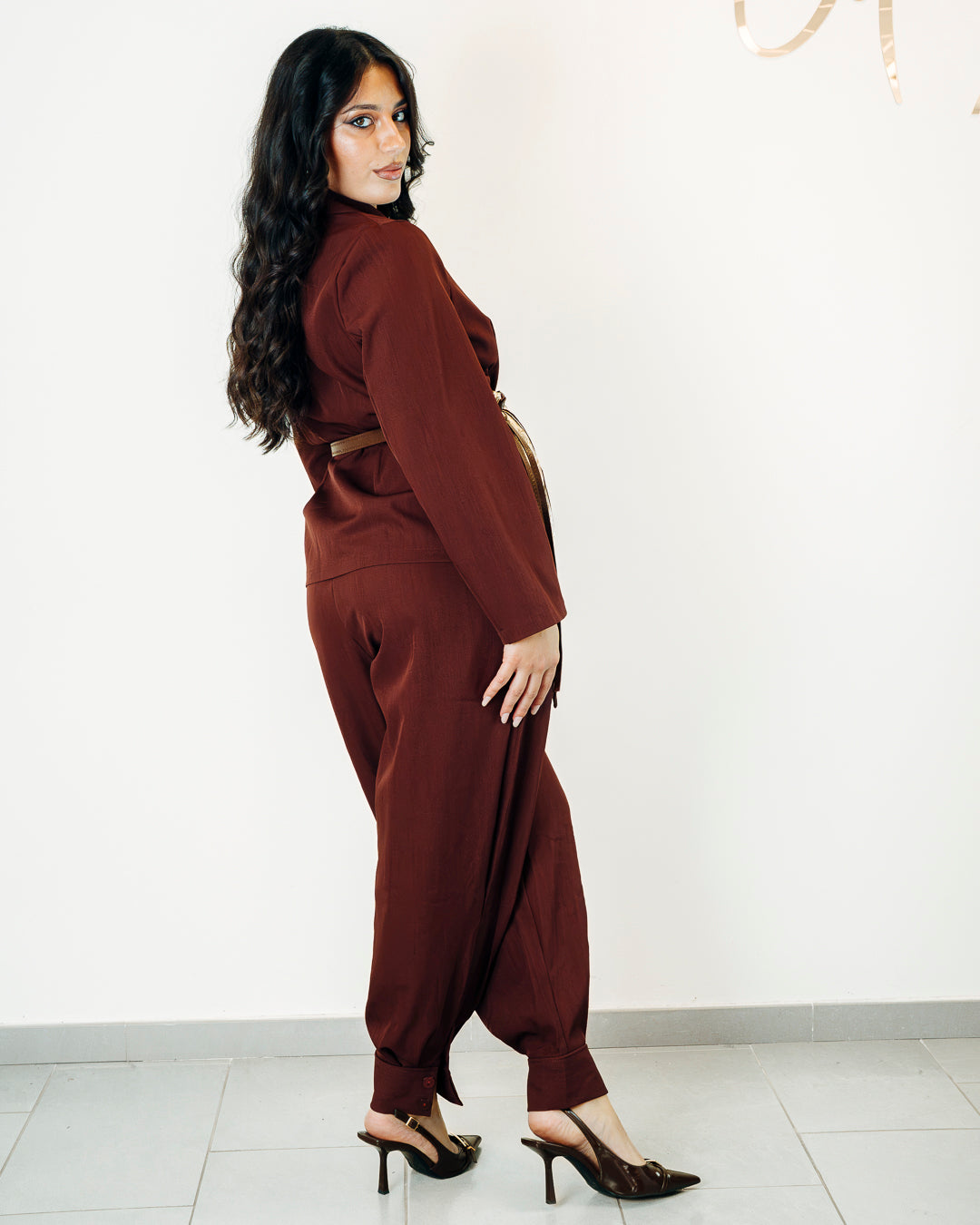 Tailleur Whitney burgundi