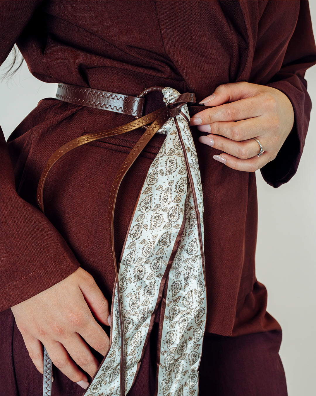 Tailleur Whitney burgundi